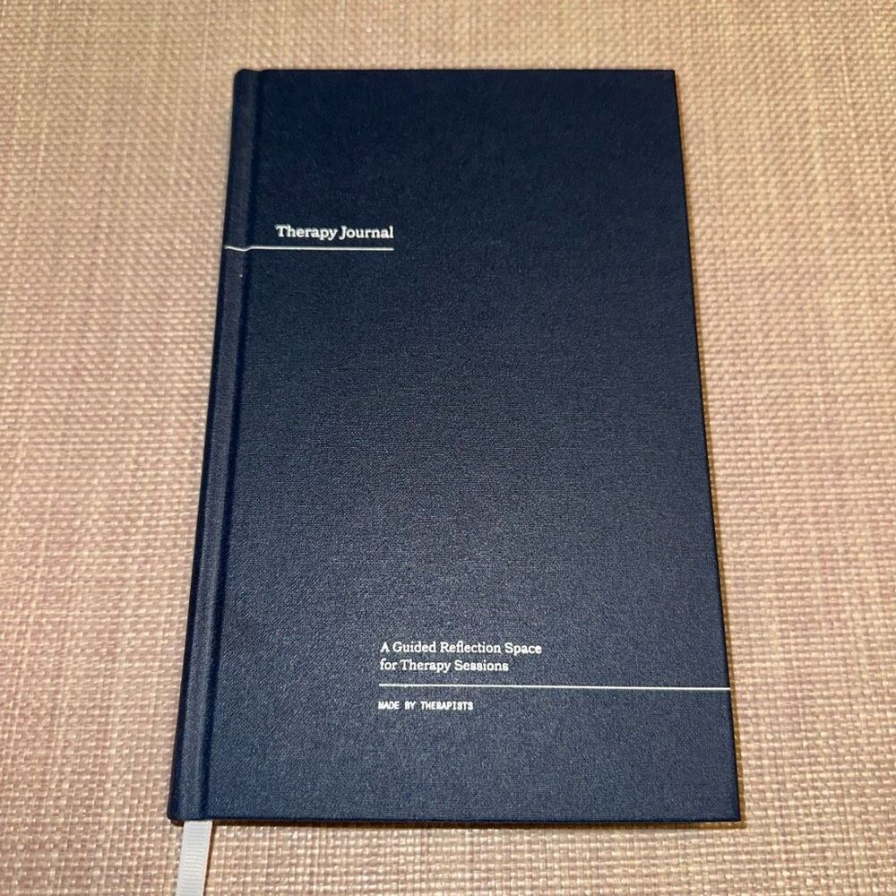Therapy Journal Hardcover Guided Reflection Book by Therapists Brand New
